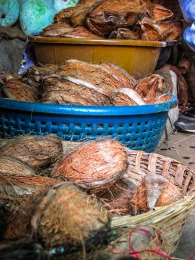 Güney Hindistan'da piyasada satılan çeşitli sebze closeup