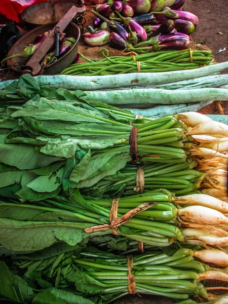 Close Van Diverse Groenten Verkocht Markt Zuid India — Stockfoto