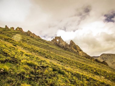 Peyzaj ve Nepal Annapurna koruma alanında doğası