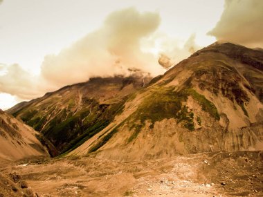 Peyzaj ve Nepal Annapurna koruma alanında doğası
