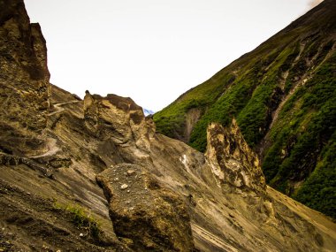 Peyzaj ve Nepal Annapurna koruma alanında doğası