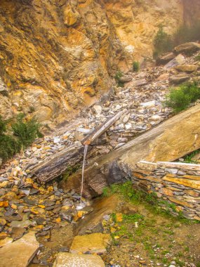 Manzara ve doğa Annapurna koruma alanında Nepal