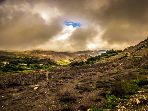 Landscape Nature Annapurna Conservation Area Nepal — Stock Photo, Image