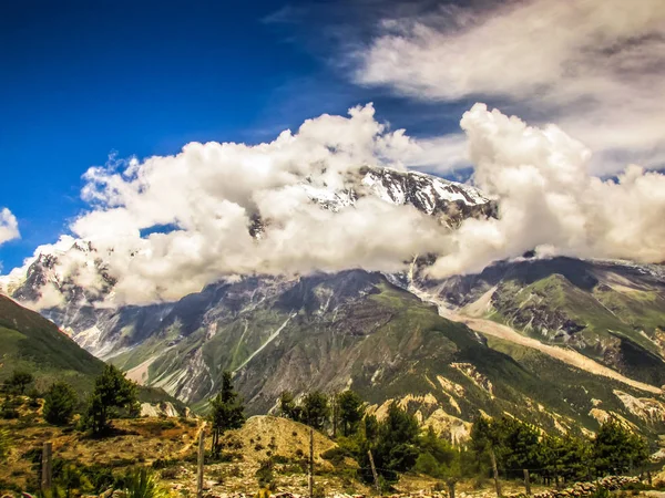 尼泊尔布尔纳自然保护区的景观与自然 — 图库照片