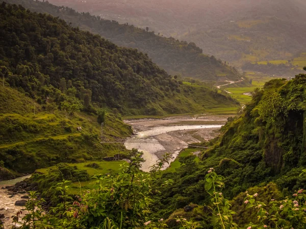 Paesaggio Natura Nella Zona Conservazione Dell Annapurna Nepal — Foto Stock