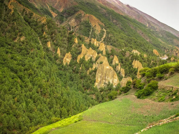 Landscape Nature Annapurna Conservation Area Nepal — Stock Photo, Image