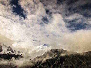 Manzara ve doğa Annapurna koruma alanında Nepal