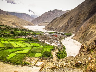 Manzara ve doğa Annapurna koruma alanında Nepal