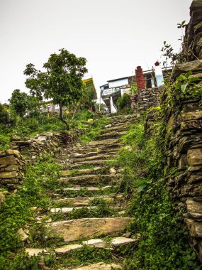 Manzara ve doğa Annapurna koruma alanında Nepal