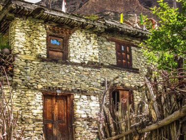 Manzara ve doğa Annapurna koruma alanında Nepal