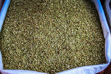 Değişik baharat Goa Güney Hindistan'da bir geleneksel baharat dükkanında bir closeup