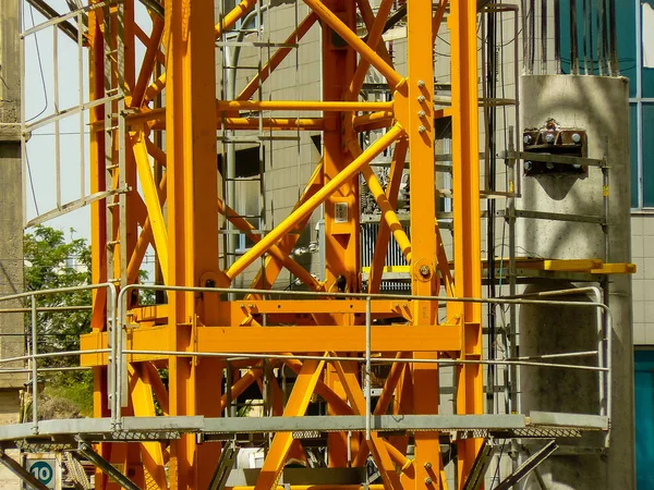 Tel Aviv Israel Abril 2018 Vista Canteiro Obras Novo Edifício — Fotografia de Stock