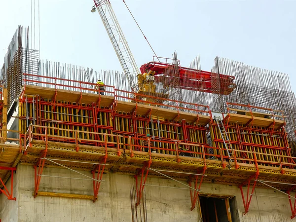 Tel Aviv Israel April 2018 Blick Auf Die Baustelle Eines — Stockfoto