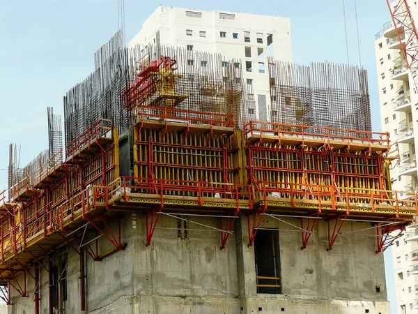 Tel Aviv Israele Aprile 2018 Veduta Cantiere Nuovo Edificio Nel — Foto Stock