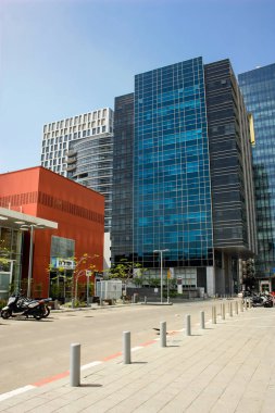 Tel Aviv İsrail 22 Mart 2018 Tel Aviv City İsrail öğleden sonra binaların görünümü