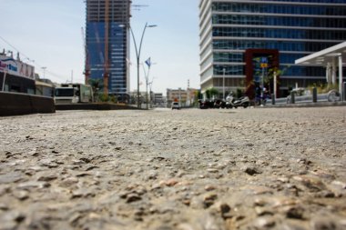 Tel Aviv İsrail 22 Mart 2018 Tel Aviv City İsrail öğleden sonra binaların görünümü