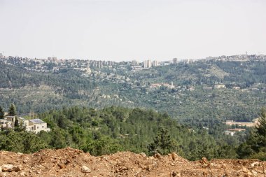 Kudüs İsrail 13 Nisan 2018 panoramik şehir Kudüs İsrail öğleden sonra