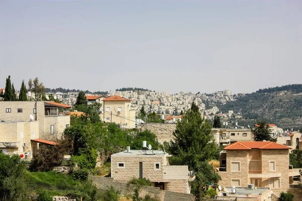 イスラエル エルサレム 2018 日の午後にイスラエルのエルサレムの街のパノラマ ビュー — ストック写真