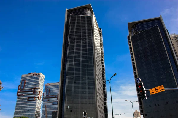 Tel Aviv Israel Abril 2018 Vista Novo Edifício Tarde Cidade — Fotografia de Stock