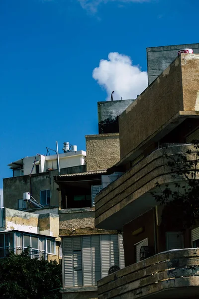 Tel Aviv Israël Février 2020 Vue Façade Bâtiment Moderne Dans — Photo