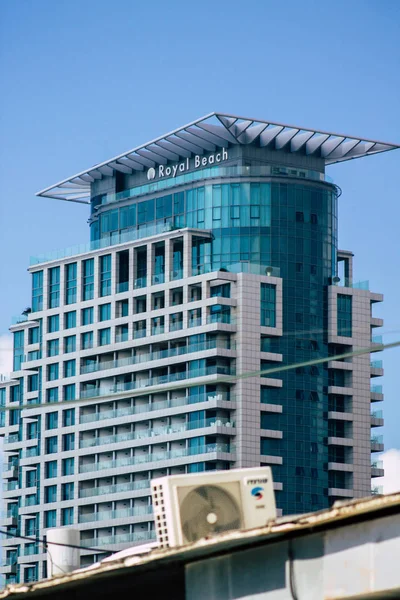 Tel Aviv Israel Februar 2020 Blick Auf Die Fassade Eines — Stockfoto