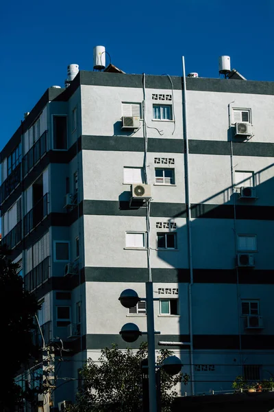 Tel Aviv Israël Février 2020 Vue Façade Bâtiment Moderne Dans — Photo