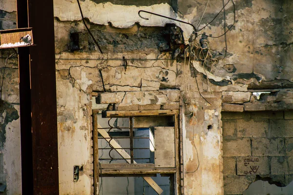 Τελ Αβίβ Ισραήλ Φεβρουαρίου 2020 Άποψη Ενός Εγκαταλελειμμένου Σπιτιού Που — Φωτογραφία Αρχείου