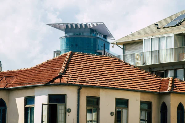 Tel Aviv Israël Février 2020 Vue Façade Bâtiment Moderne Dans — Photo