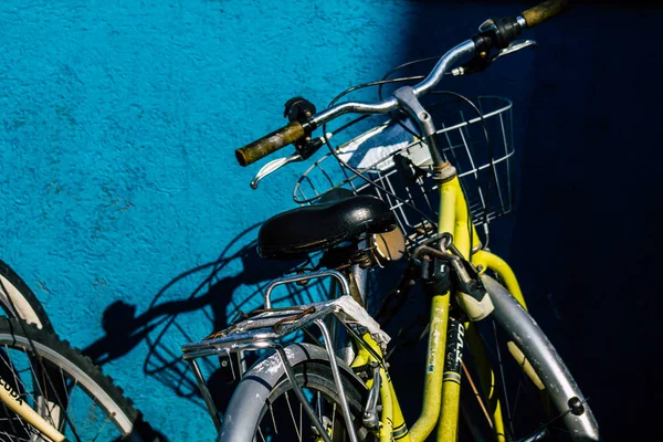 Tel Aviv Israel Fevereiro 2020 Vista Bicicleta Estacionada Nas Ruas — Fotografia de Stock