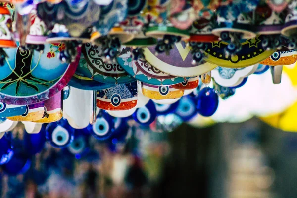 Tel Aviv Israel February 2020 Closeup Decorative Objects Sold Souvenirs — Stock Photo, Image