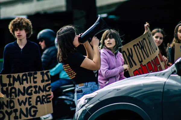 Tel Aviv Israel February 2020 View Unidentified Israeli Teenagers Demonstrating — Stock Photo, Image