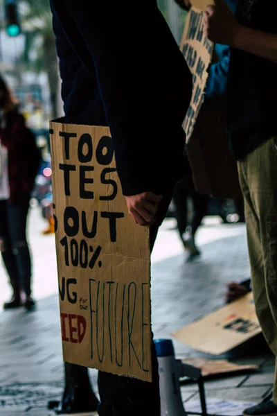 Tel Aviv Israel February 2020 View Unidentified Israeli Teenagers Demonstrating — Stock Photo, Image