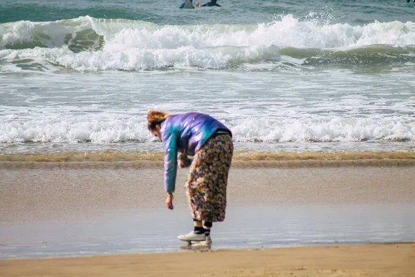 Tel Aviv Israel February 2020 View Unidentified Israeli People Having — Stock Photo, Image