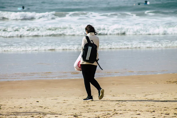 Tel Aviv Israël Février 2020 Vue Des Israéliens Non Identifiés — Photo