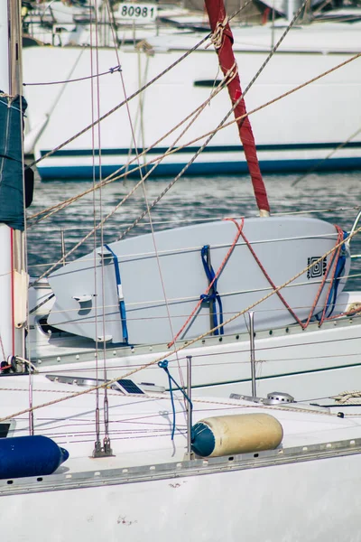 Tel Aviv Israel February 2020 View Boats Moored Tel Aviv — Stock Photo, Image