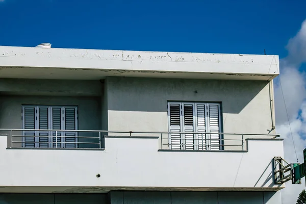 Пафос Кипр Февраля 2020 Вид Фасад Здания Улицах Пафоса Второй — стоковое фото
