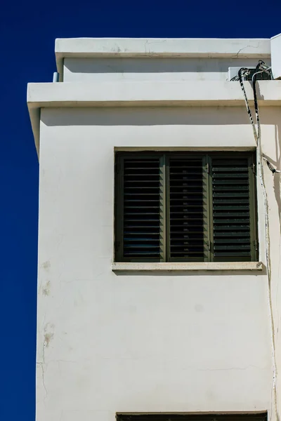 Paphos Zypern Februar 2020 Blick Auf Die Fassade Eines Gebäudes — Stockfoto