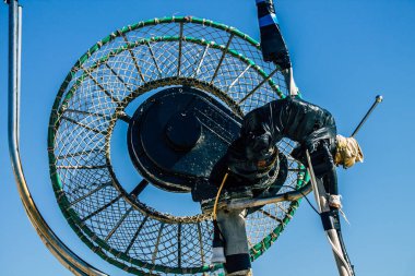 Paphos Kıbrıs Rum Kesimi 01 Mart 2020 Öğleden sonra Paphos limanına demirlemiş teknelerin görüntüsü