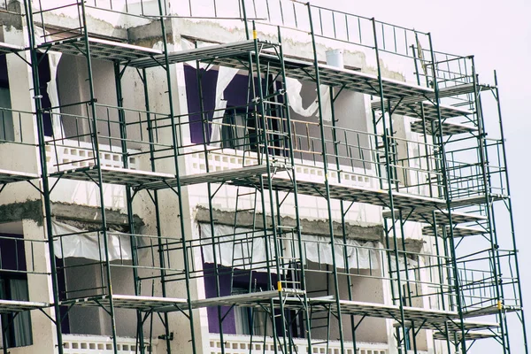 Pafos Cypr Marca 2020 Widok Nowego Budynku Budownictwie Mieście Pafos — Zdjęcie stockowe