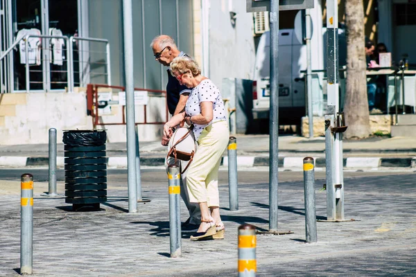 Paphos Chipre Março 2020 Vista Passeios Turísticos Não Identificados Nas — Fotografia de Stock