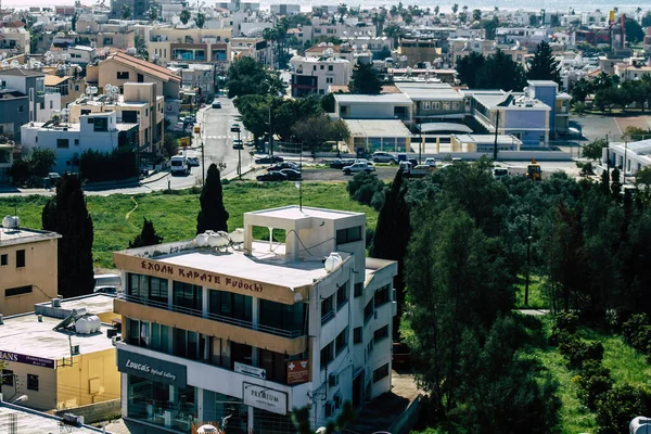 Paphos Cyprus March 2020 View Facade Modern Building Streets Paphos — Stock Photo, Image