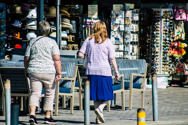 Paphos Chipre Março 2020 Vista Passeios Turísticos Não Identificados Nas — Fotografia de Stock