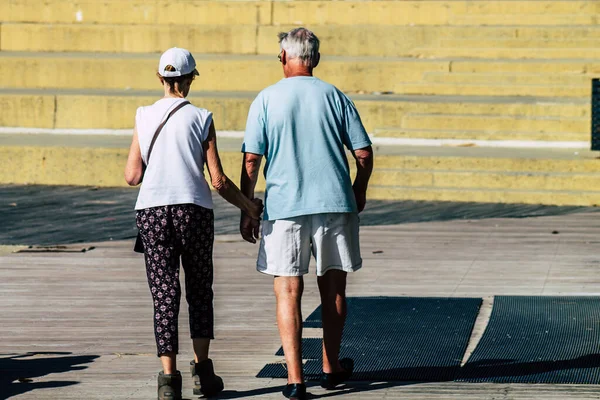 Paphos Chipre Março 2020 Vista Passeios Turísticos Não Identificados Nas — Fotografia de Stock