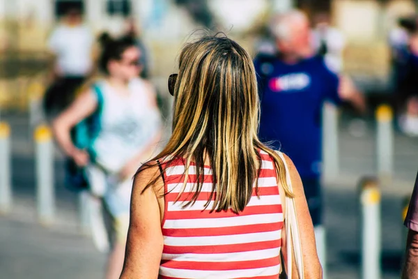 Paphos Chipre Março 2020 Vista Passeios Turísticos Não Identificados Nas — Fotografia de Stock