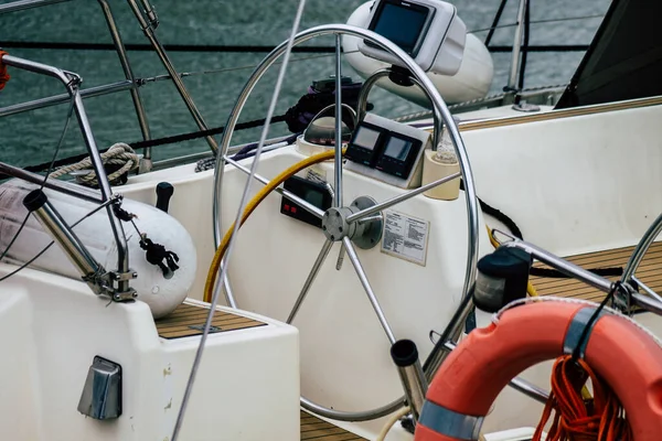 Limassol Chypre Mars 2020 Vue Des Bateaux Amarrés Dans Marina — Photo