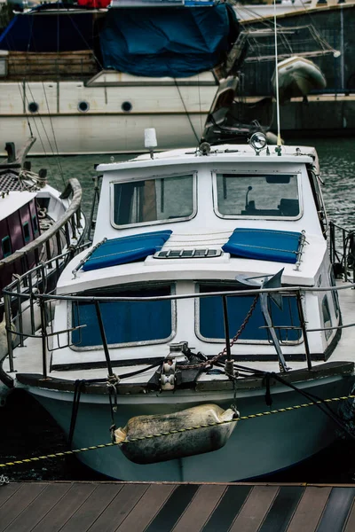 Limassol Chypre Mars 2020 Vue Des Bateaux Amarrés Dans Marina — Photo