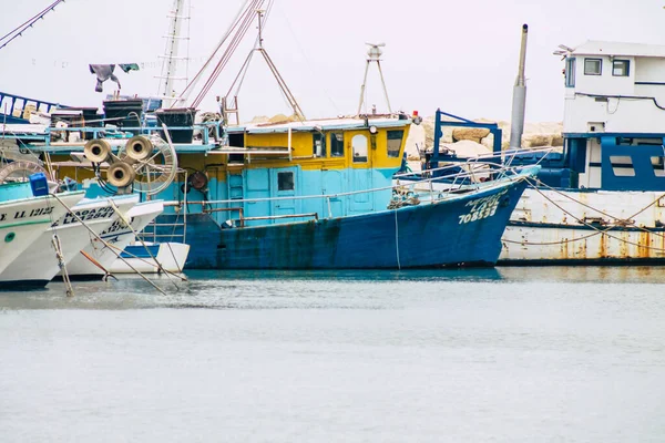 Limassol Cyprus March 2020 View Boats Moored Marina Limassol Afternoon — Stock Photo, Image