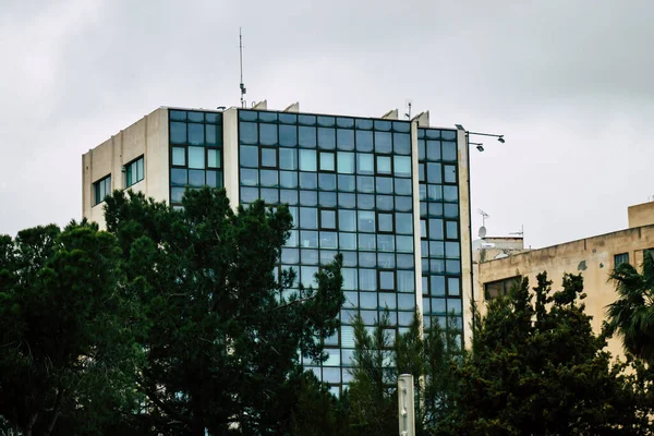 Limassol Cyprus March 2020 View Facade Building Streets Limassol Afternoon — Stock Photo, Image