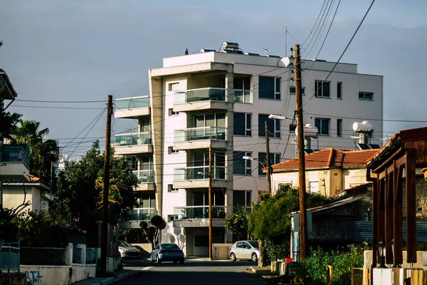 Limassol Chipre Marzo 2020 Vista Una Fachada Edificio Las Calles —  Fotos de Stock