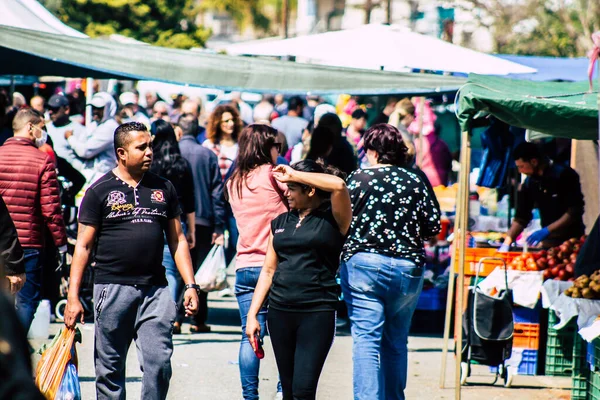 Limassol Chypre Mars 2020 Vue Une Personne Non Identifiée Faisant — Photo